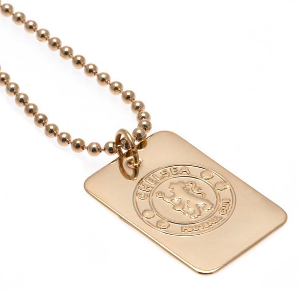 Chelsea FC Gold Plated Dog Tag & Chain by Chelsea FC
