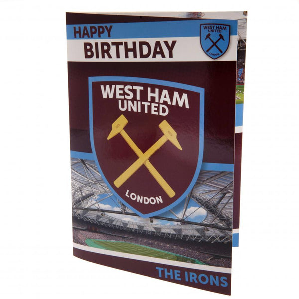 West Ham United FC Musical Birthday Card by West Ham United FC