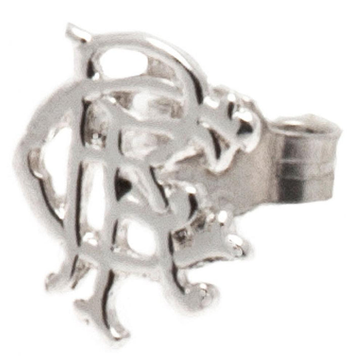 Rangers FC Scroll Crest Sterling Silver Stud Earring by Rangers FC