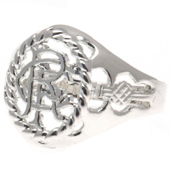 Rangers FC Silver Plated Crest Ring Small by Rangers FC