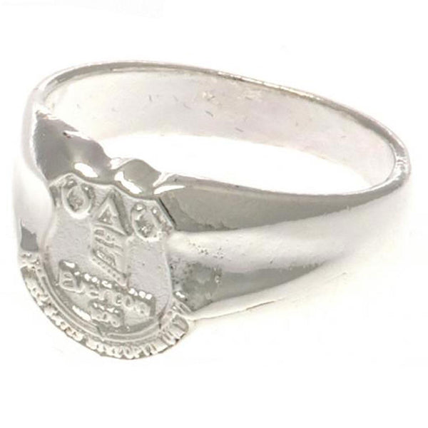 Everton FC Silver Plated Crest Ring Small