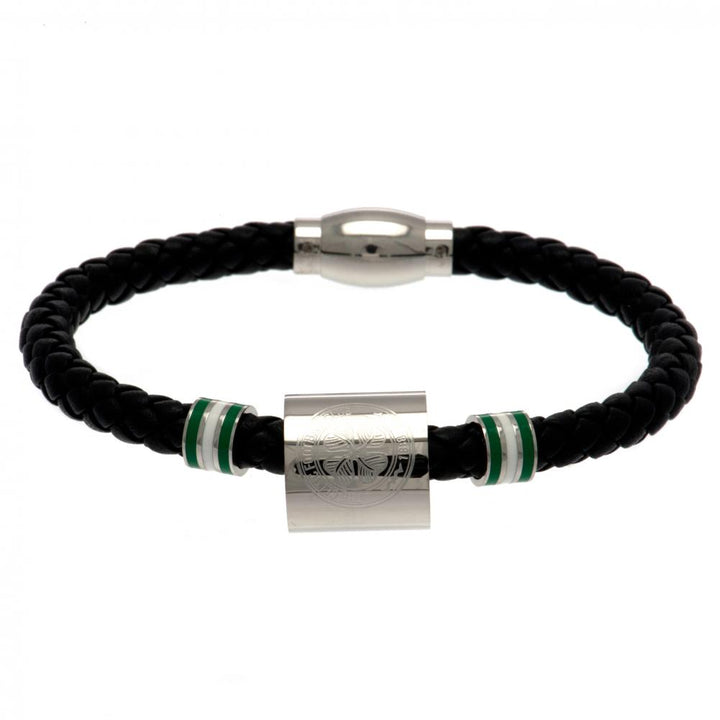 Celtic FC Colour Ring Leather Bracelet by Celtic FC