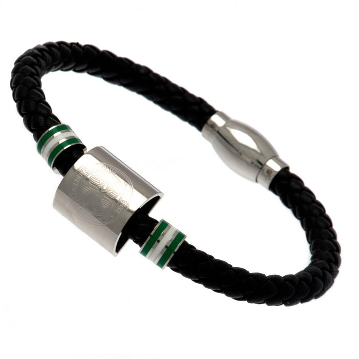 Celtic FC Colour Ring Leather Bracelet by Celtic FC