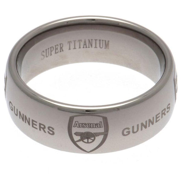 Arsenal FC Super Titanium Ring Large