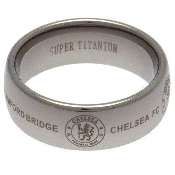 Chelsea FC Super Titanium Ring Small by Chelsea FC