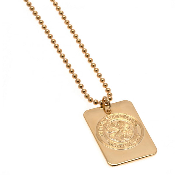 Celtic FC Gold Plated Dog Tag & Chain by Celtic FC