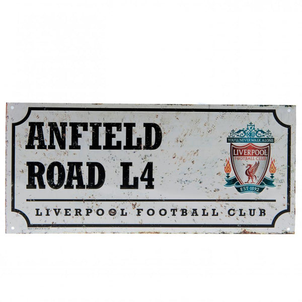 Liverpool FC Street Sign Retro