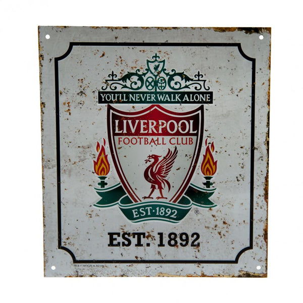 Liverpool FC Retro Logo Sign by Liverpool FC