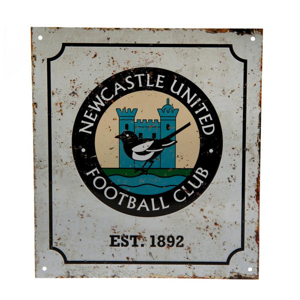 Newcastle United FC Retro Logo Sign by Newcastle United FC