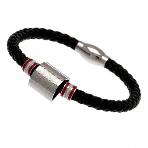 England FA Colour Ring Leather Bracelet by England FA