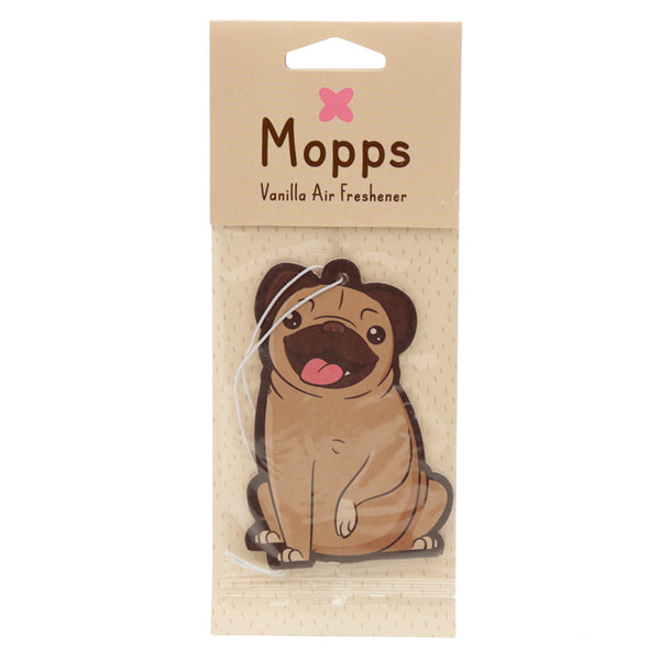 Mopps Pug Vanilla Scented Air Freshener AIRF99-0