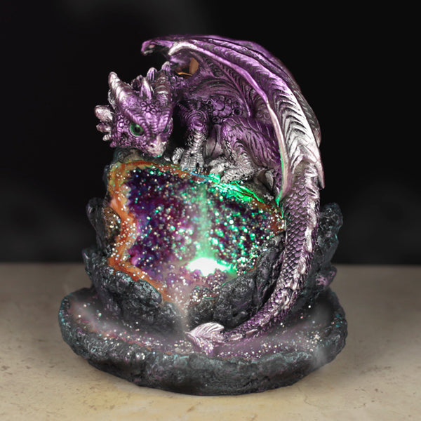 Fantasy LED Backflow Incense Burner - Crystal Baby Dragon BACK09