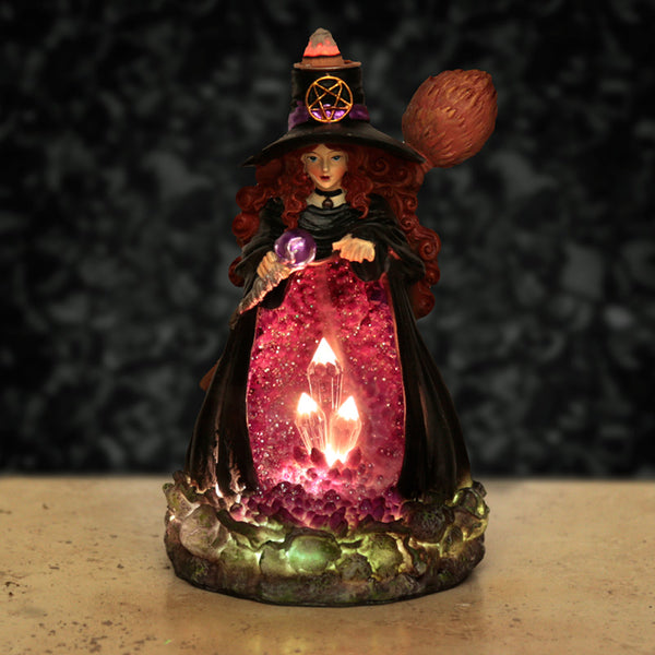 Fantasy LED Backflow Incense Burner - Witches Crystal Cave BACK19