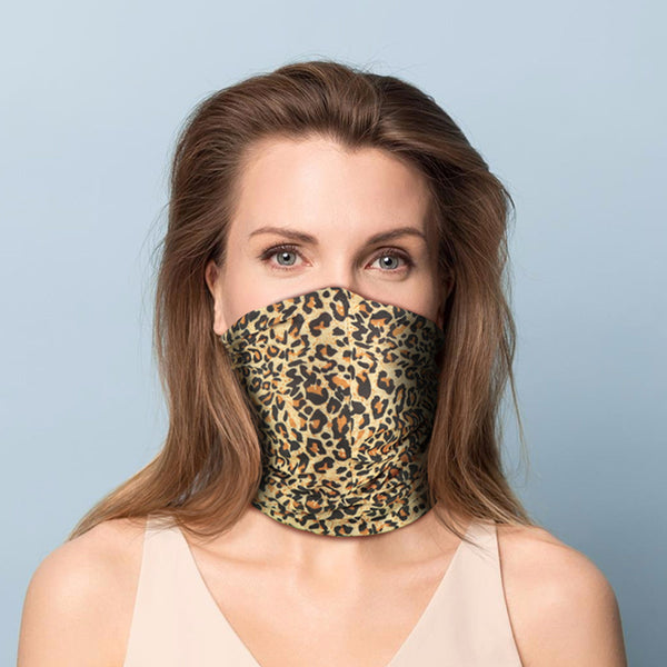 Leopard Print Neck Scarf Face Covering BAND01