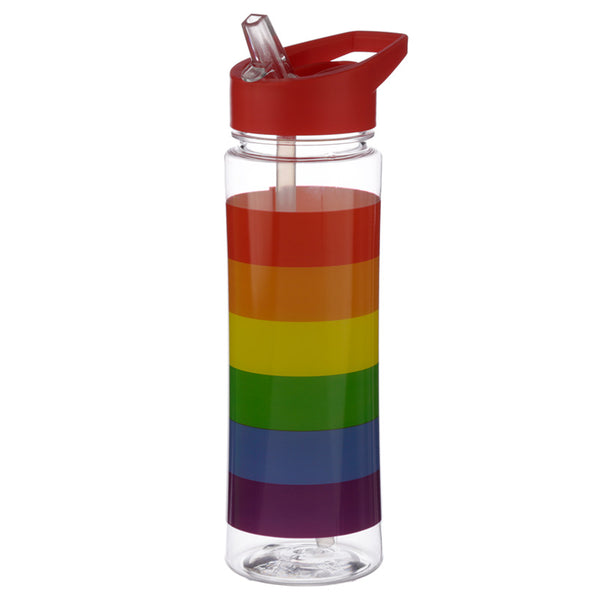 Reusable Somewhere Rainbow 550ml Water Bottle with Flip Straw BOT78-0