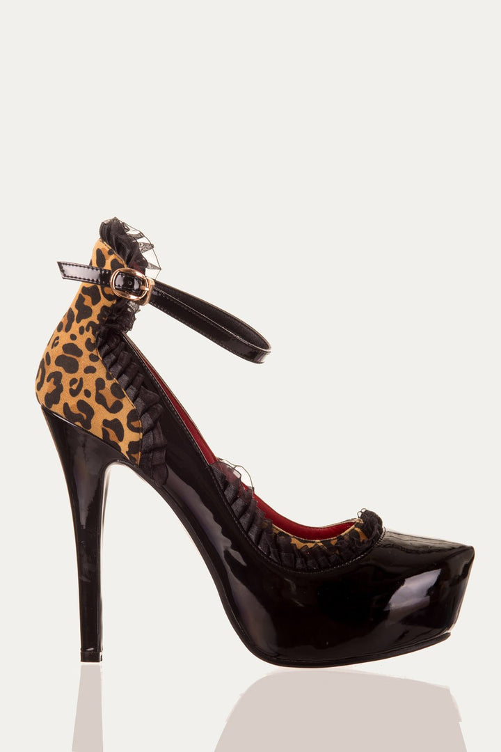 Banned Apparel - Billy Jean Cheetah Design Platform Shoes - napoleonshousecleaning Husinec