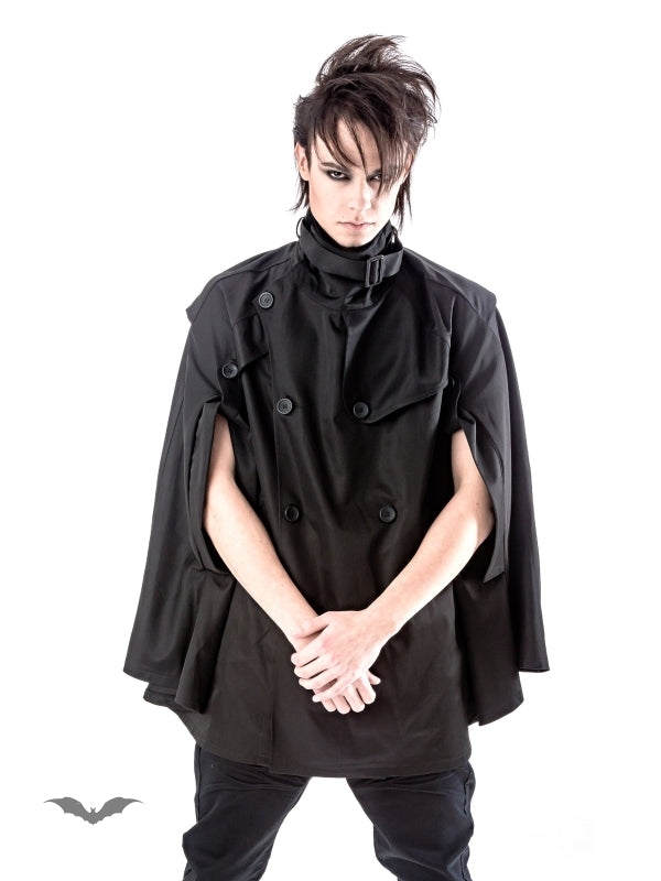 Queen of Darkness - Black Unisex Cape Jacket by Queen Of Darkness