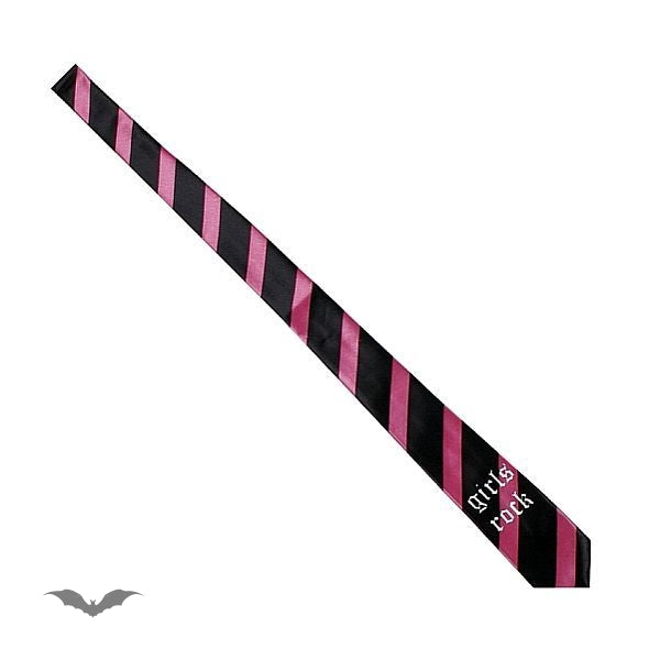 Queen of Darkness - Black / pink stripes. Girls rock by Queen Of Darkness