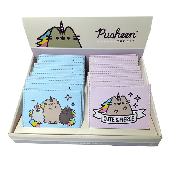 Contactless Protection Fabric Card Holder Wallet - Pusheen the Cat CARD28 by Puckator