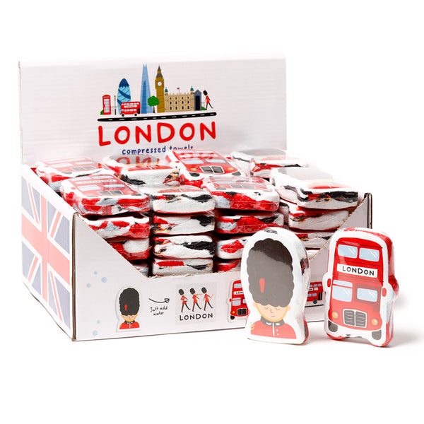 Compressed Travel Towel - London Icons CT15 by Puckator