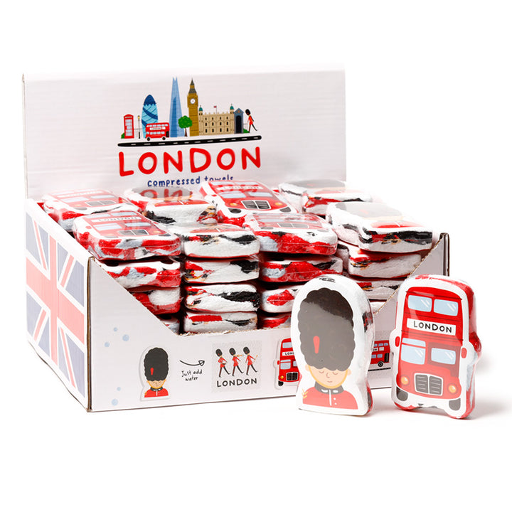 Compressed Travel Towel - London Icons CT15 by Puckator