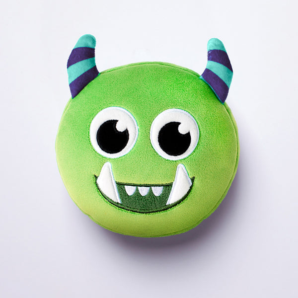 Monstarz Monster Green Relaxeazzz Plush Round Travel Pillow & Eye Mask Set CUSH223 by Puckator