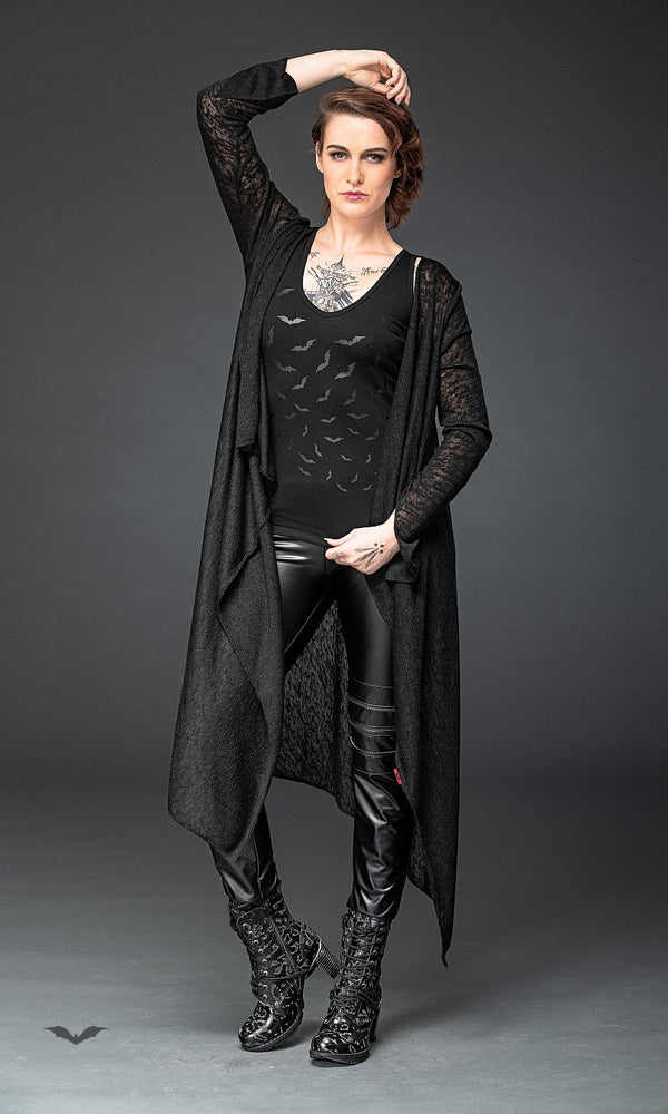 Queen of Darkness - Cardigan with tapered sleeves