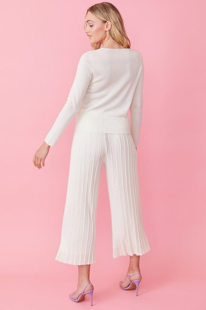 Cream Cashmere Trousers by Buy Me Fur Ltd