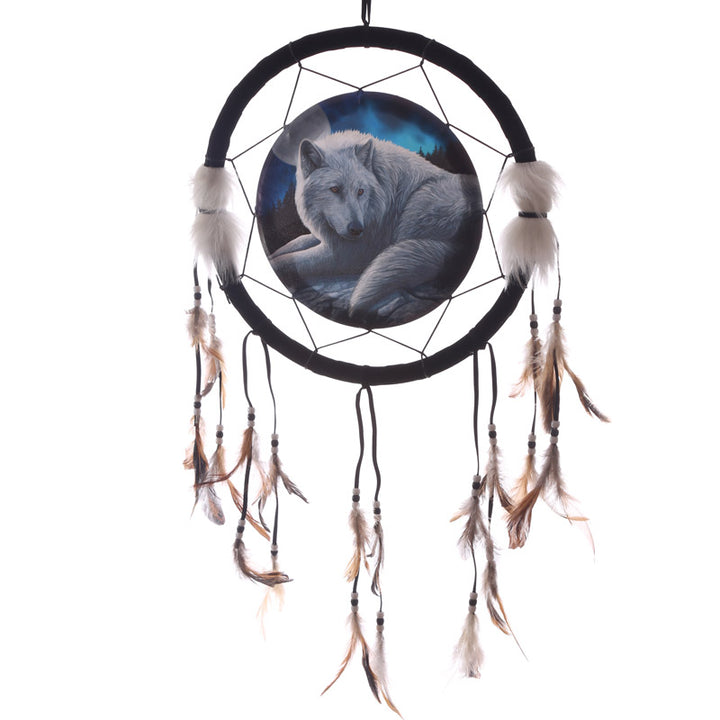 Dreamcatcher (Medium) - Lisa Parker Guardian of the North Wolf DCPA02T by Puckator