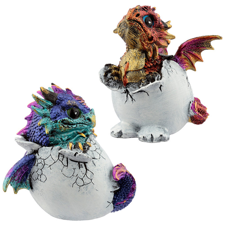 Hatching Egg Elements Dragon Figurine DRG446 by Puckator