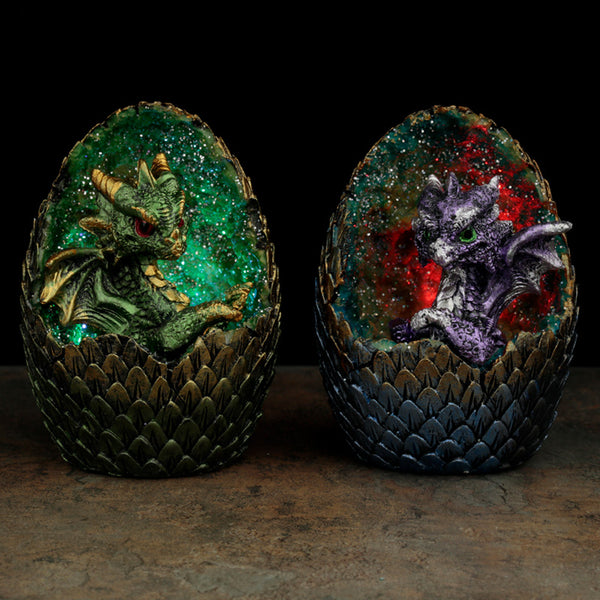 Elements Baby Dragon LED Crystal Egg DRG483-0