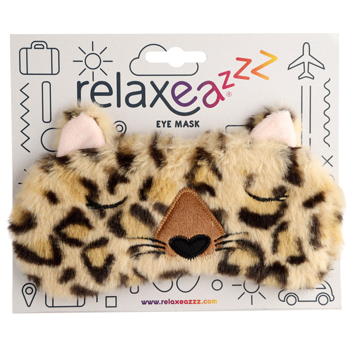 Fun Eye Mask - Plush Adoramals Leopard EPP35 by Puckator