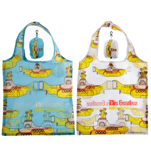 Handy Fold Up Yellow Submarine Shopping Bag with Holder FBAG17 by Puckator