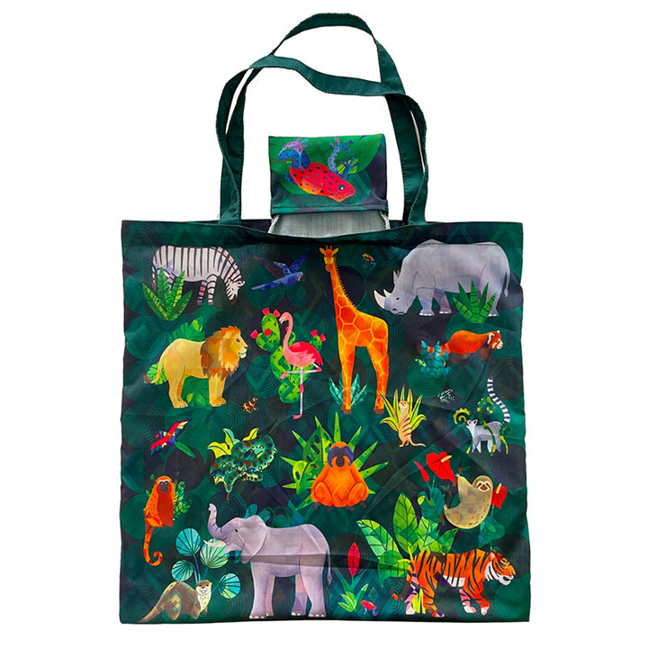 Handy Foldable Shopping Bag - Animal Kingdom FBAG29-0