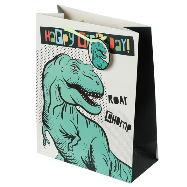 Happy Birthday Dinosauria Large Gift Bag GBAG91A by Puckator