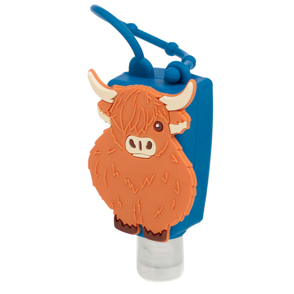 Highland Coo Cow Gel Hand Sanitiser and Holder HAND34