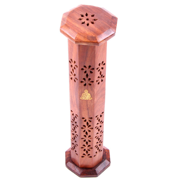 Decorative Sheesham Wood Incense Tower IF168 by Puckator