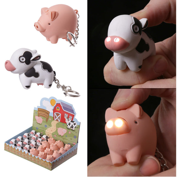 Cute LED Farmyard Key Ring KEY18-0