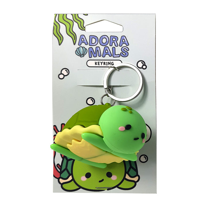 3D PVC Keyring - Adoramals Atlas the Turtle KEY279 by Puckator