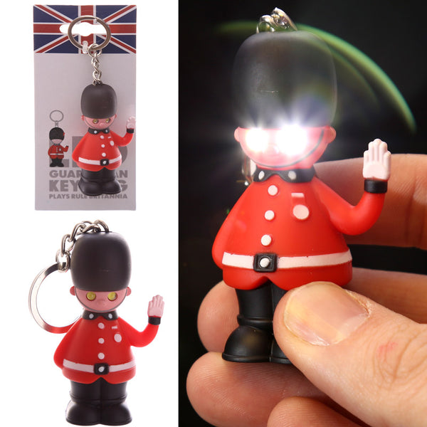 Rule Britannia Light and Sound Guardsman Keyring KEY42 by Puckator