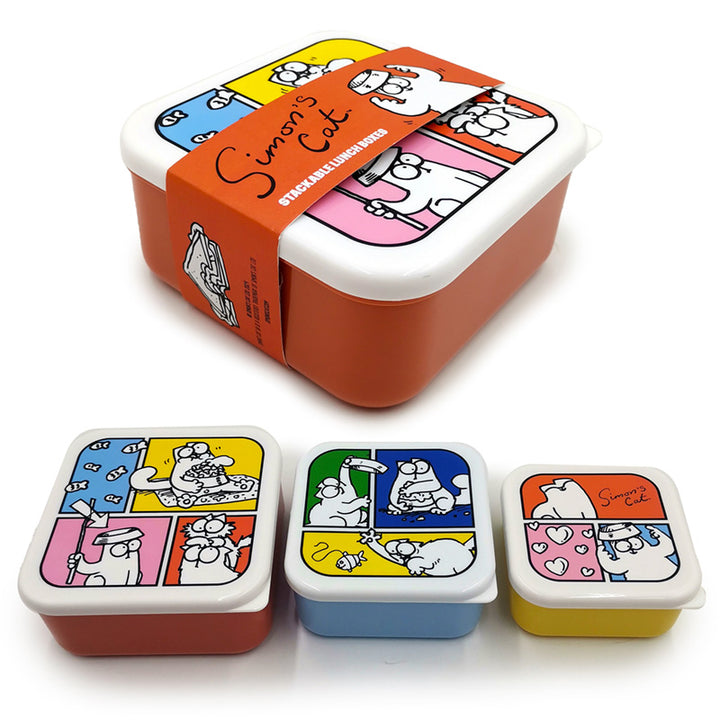 Lunch Boxes Set of 3 (S/M/L) - Simon's Cat 2024 LBOX108-0