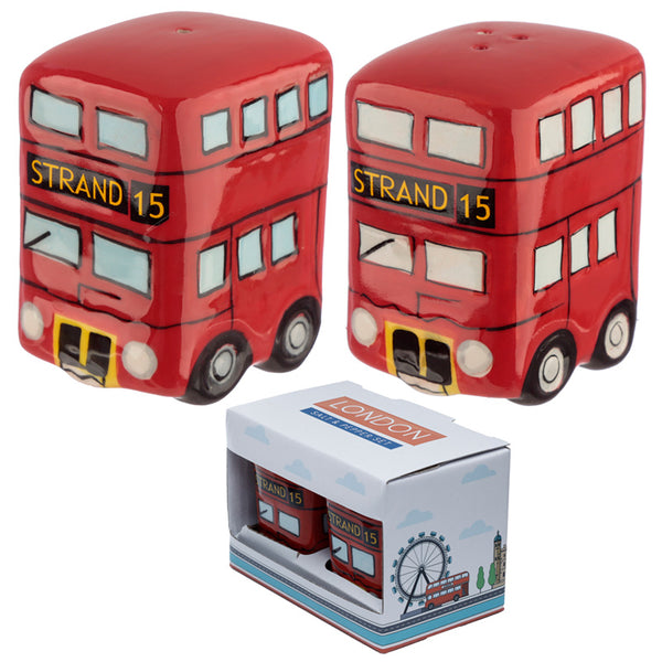 Fun Novelty Routemaster Red Bus Salt and Pepper Set LON20-0