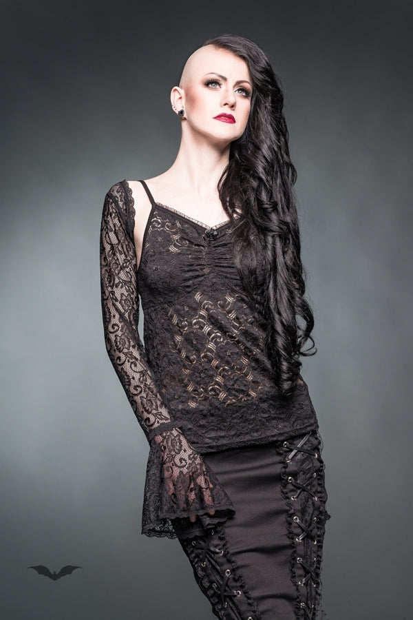 Queen of Darkness - Lace bolero with bell-shaped sleeves