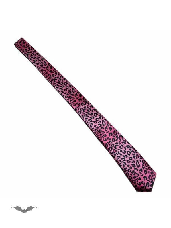 Queen of Darkness - Leopard print tie in pink by Queen Of Darkness