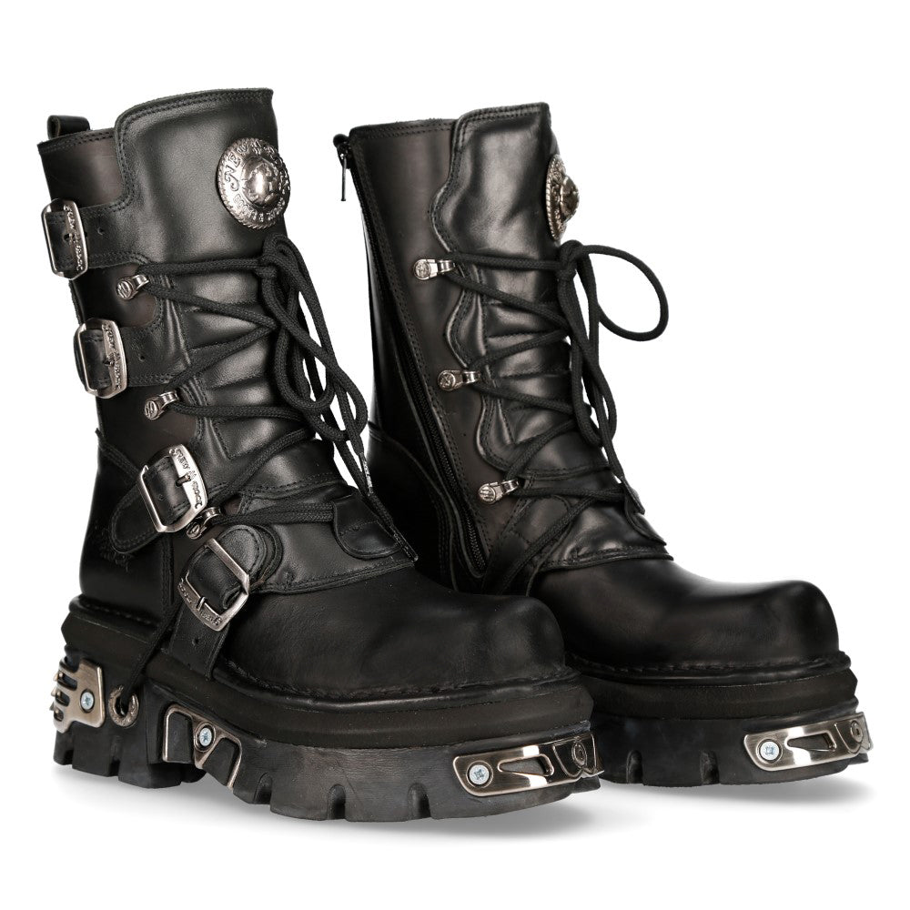 New Rock Shoes - Black High Tali Boots with Reactor Sole by Grin ...