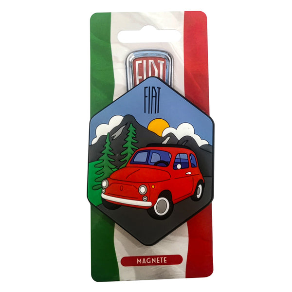 PVC Magnet - Fiat 500 Dolomite Mountains MAGNP54-0