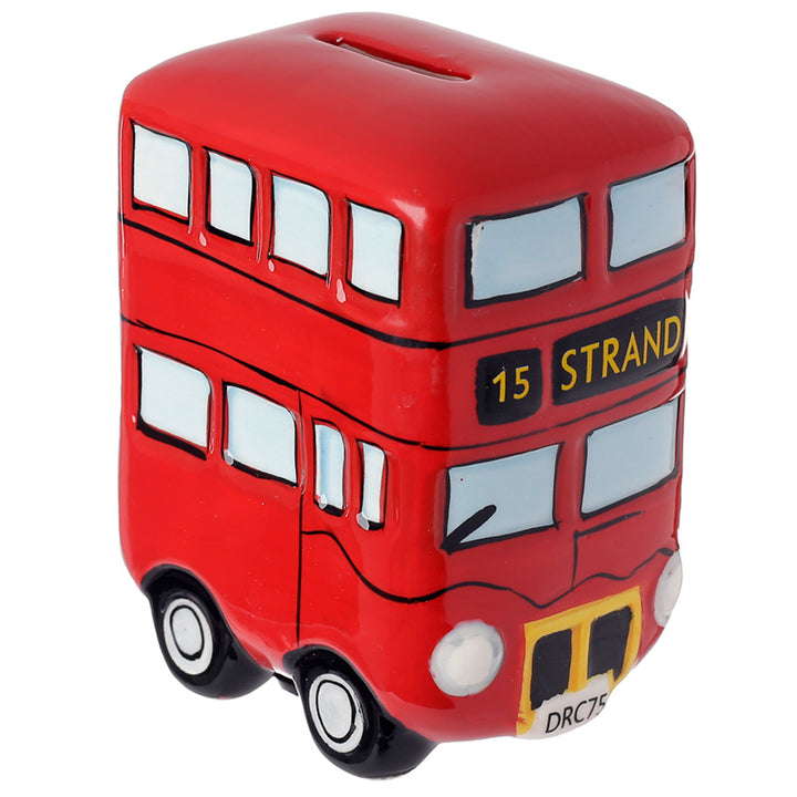 Fun Novelty Ceramic Red Routemaster Bus Money Box MB98 by Puckator