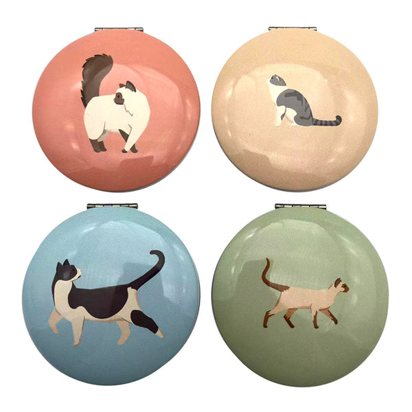 Compact Mirror - Feline Fine Cats MIRR72 by Puckator