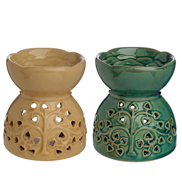 Ceramic Tree Motif Eden Oil Burner OB327