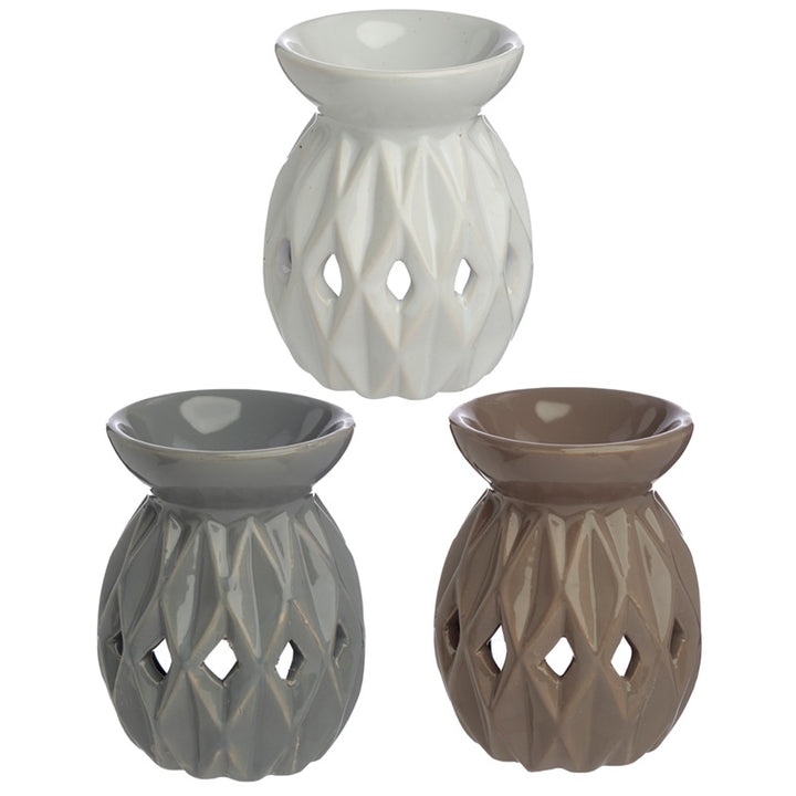 Ceramic Origami Design Eden Oil and Wax Burner OB334-0